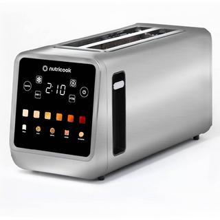 Buy Nutricook 4 slice smart toaster with touch screen, 1450w, nc-ts401 - stainless steel in Kuwait