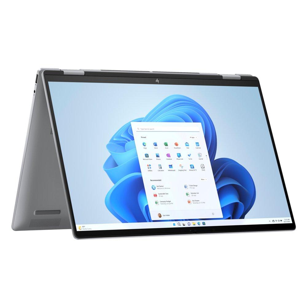 HP Envy x360 2-in-1 Laptop, AMD Ryzen 5 8640HS, 16GB RAM, 512 GB SSD, 14", Graphics AMD Radeon, Windows 11 Home, A1NW0EA#ABV - silver aluminum