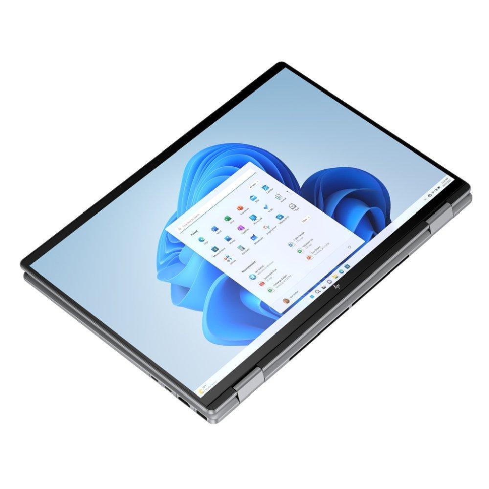 HP Envy x360 2-in-1 Laptop, AMD Ryzen 5 8640HS, 16GB RAM, 512 GB SSD, 14", Graphics AMD Radeon, Windows 11 Home, A1NW0EA#ABV - silver aluminum