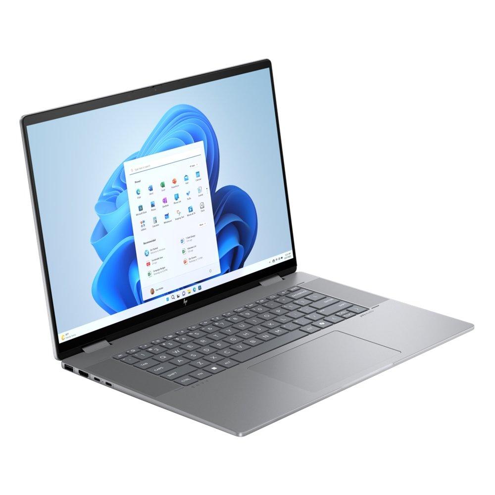 HP Envy x360 2-in-1 Laptop, AMD Ryzen 5 8640HS, 16GB RAM, 512 GB SSD, 14", Graphics AMD Radeon, Windows 11 Home, A1NW0EA#ABV - silver aluminum