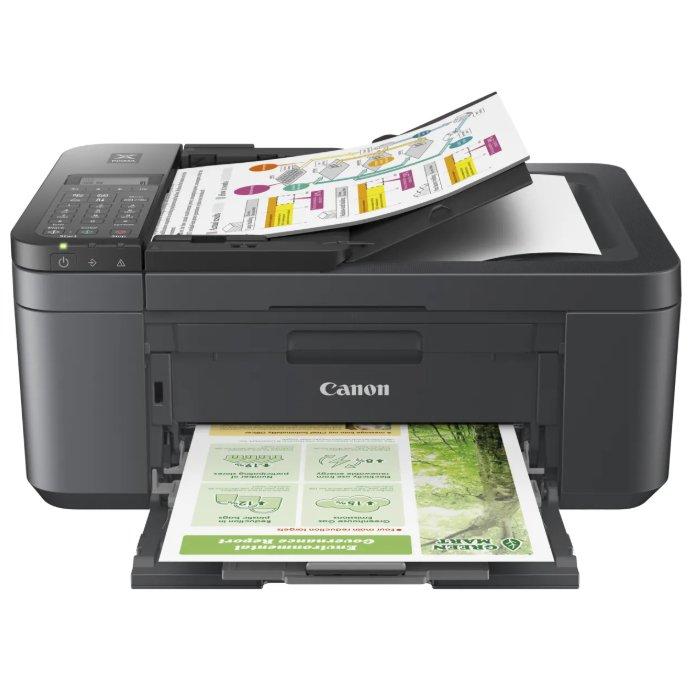 Canon Pixma TR4645 4-in-1 Wireless Inkjet Printer with ADF - Black