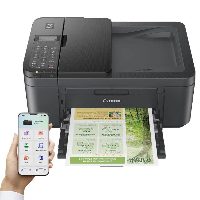 Canon Pixma TR4645 4-in-1 Wireless Inkjet Printer with ADF - Black