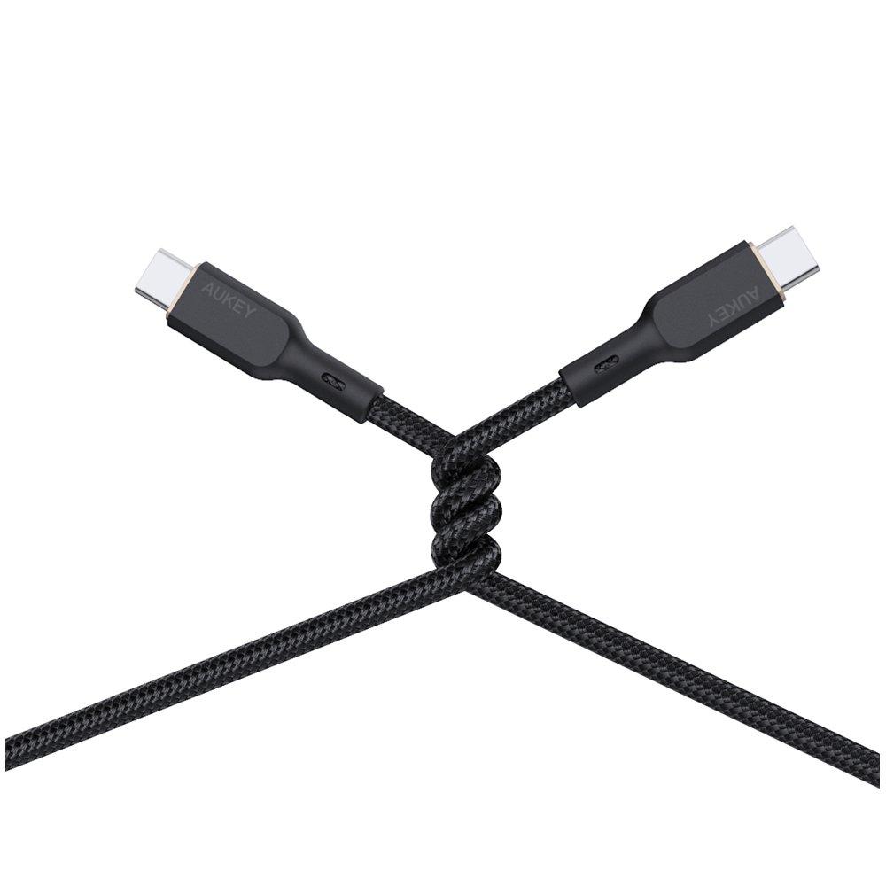 Aukey 100W USB-C to USB-C Cable, 1m, AU-CB-MCC101-BK – Black