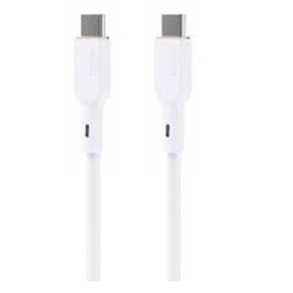 أوكي Aukey Silicone Usb C To Usb C Cable au-cb-scc141-wh 140W