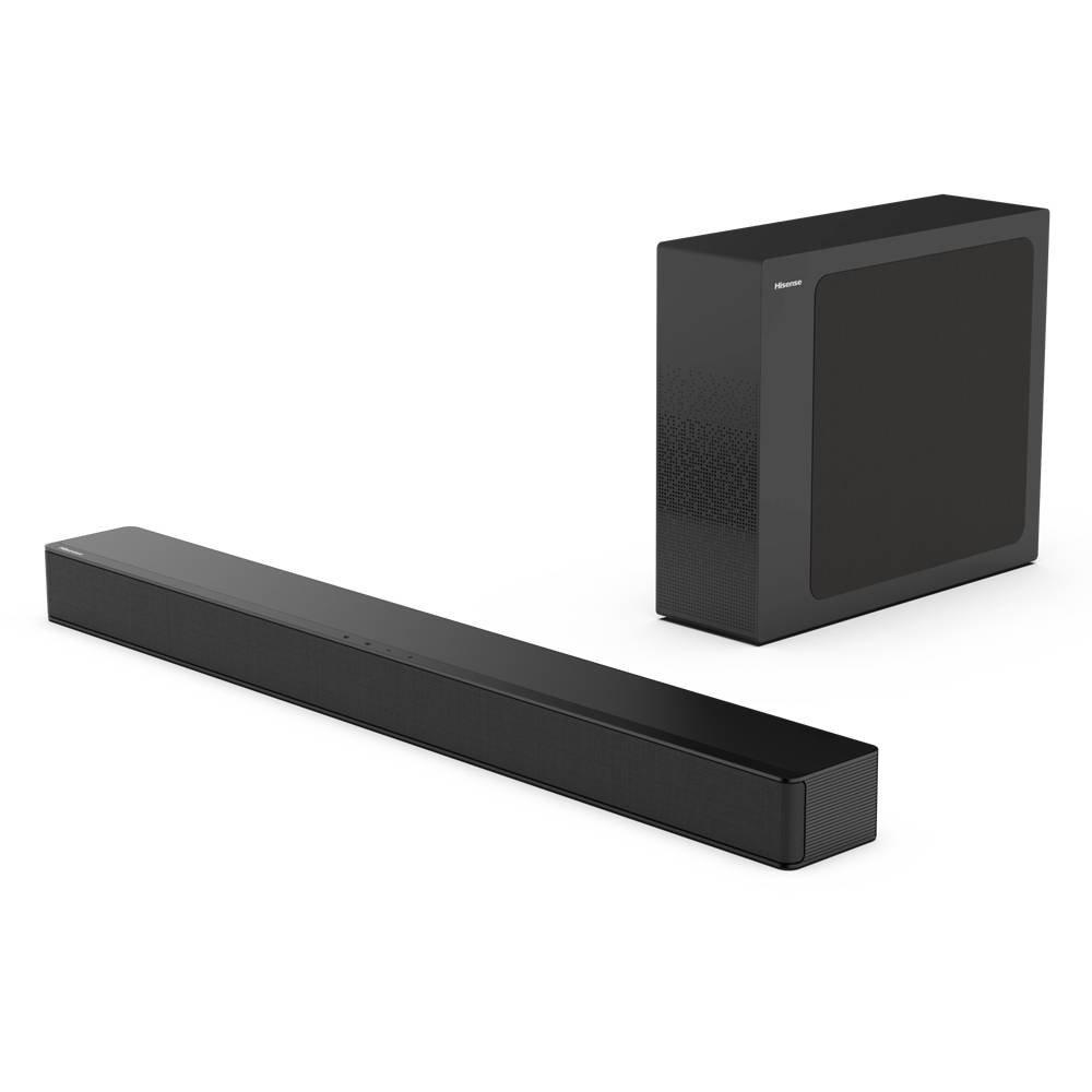 Hisense Wireless 2.1 soundbar With Wireless Subwoofer, 240W, HS2100 - Black