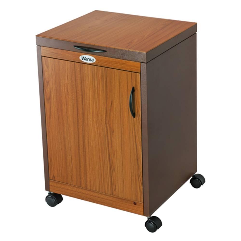 Wansa 2 dishes Trolley Teak 3 shelves & 2 Plates, 280W, 2DTLLLB - Wood