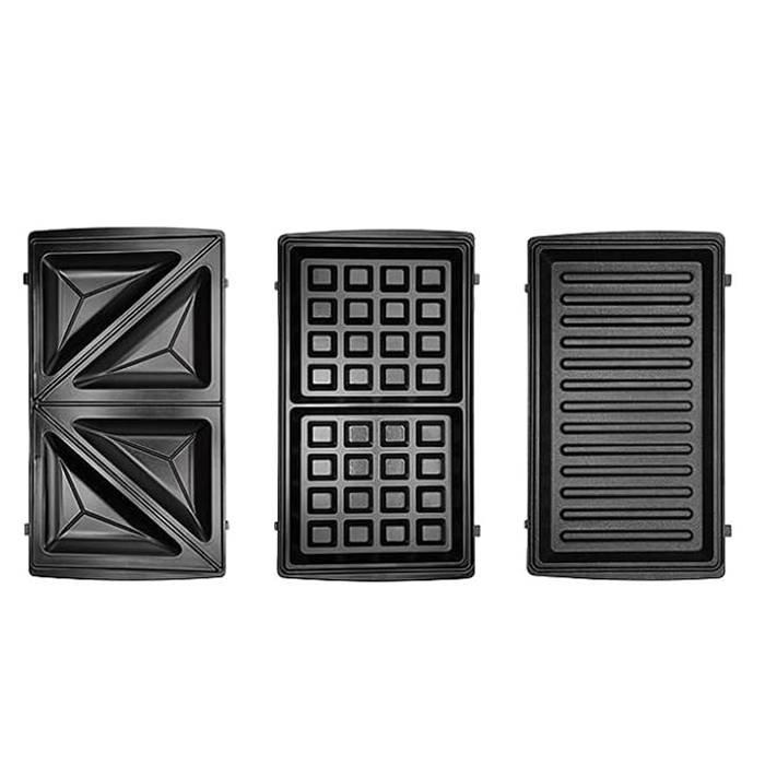 Wansa 3 in 1 Sandwich Maker, 750W, ST5005-GS - Black