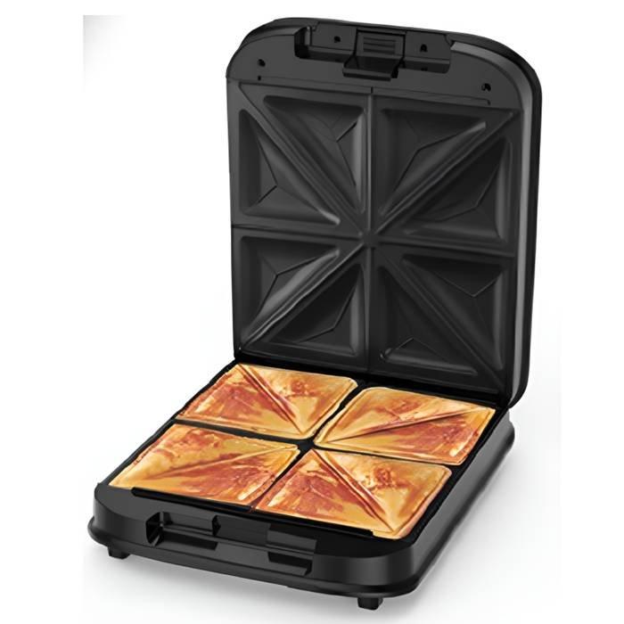 Wansa 4 Slice Sandwich Maker, 1200W, ST1405A-CB - Black