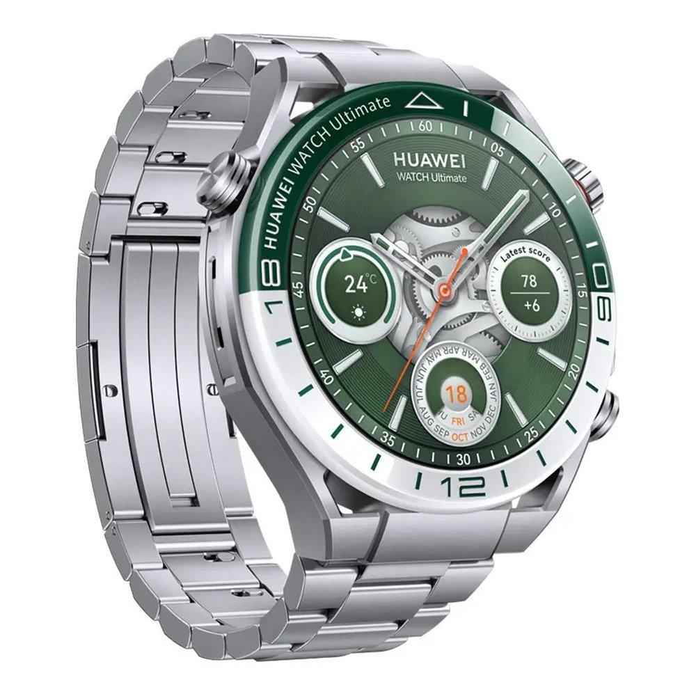 Huawei Ultimate Smart Watch, Stainless Steel Strap, 1.5 inches AMOLED Display – Green 