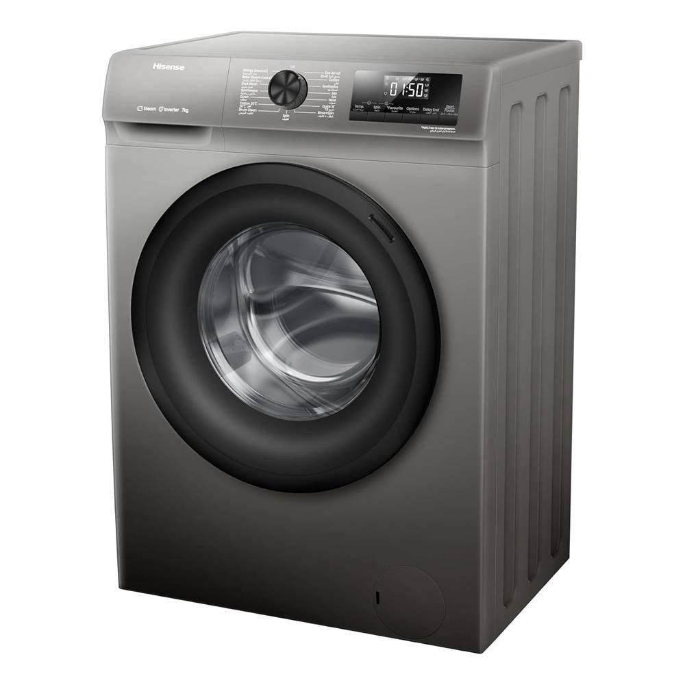 Hisense Front Load Washer, 7KG, WFQP7012T/P - Titanium Grey