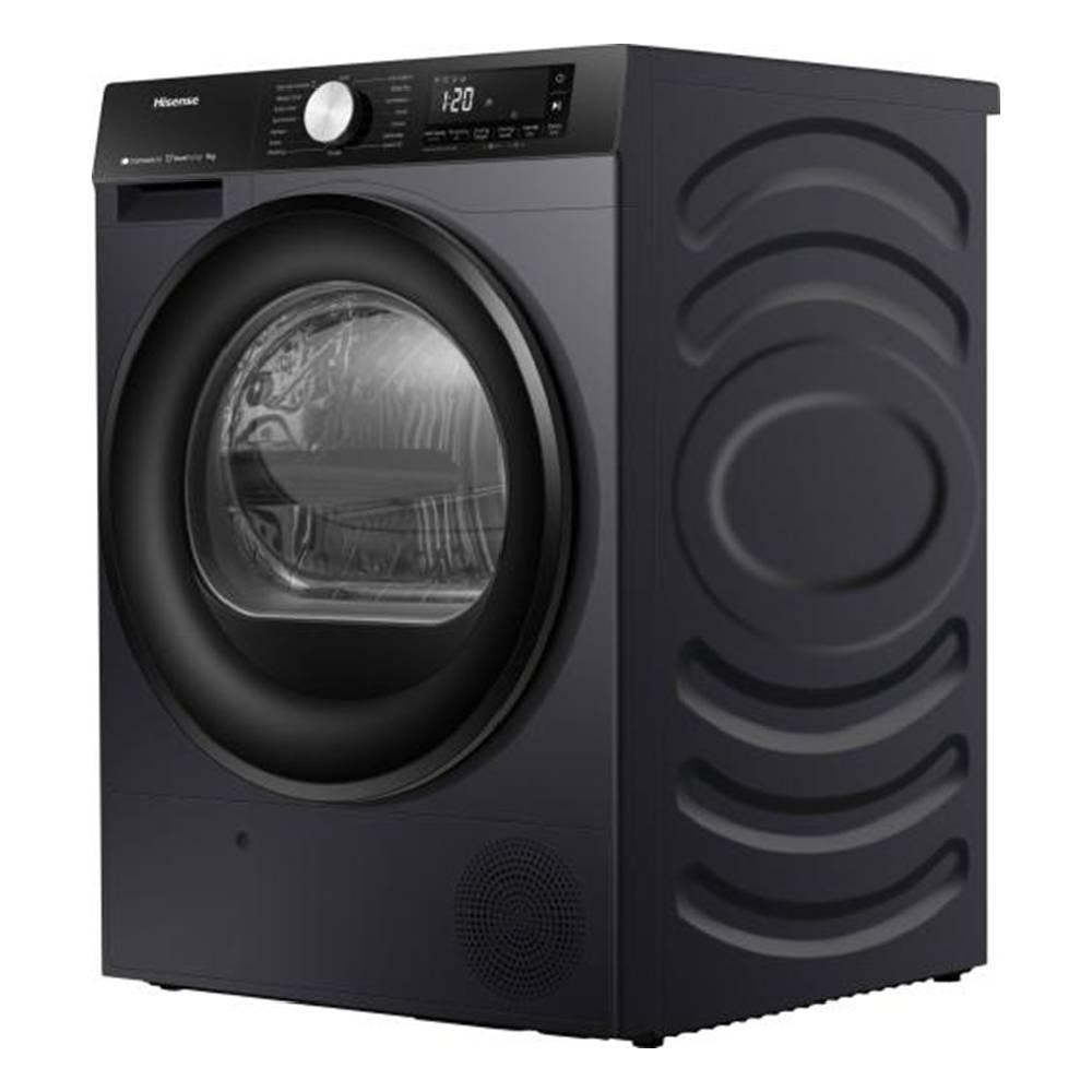 Hisense Heat Pump Dryer, 9kg Capacity,Wifi connectlife app, DH3S902BT - Grey
