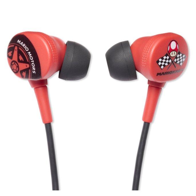 PowerA NS Mario Kart Motors Wired Earbuds - Red