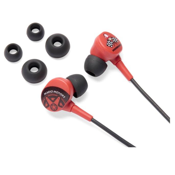 PowerA NS Mario Kart Motors Wired Earbuds - Red