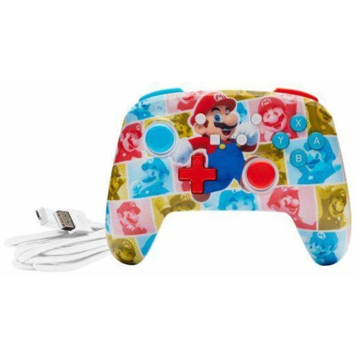 PowerA Enhanced Mario Hero Reel Wired Controller for Nintendo Switch - Multicolored