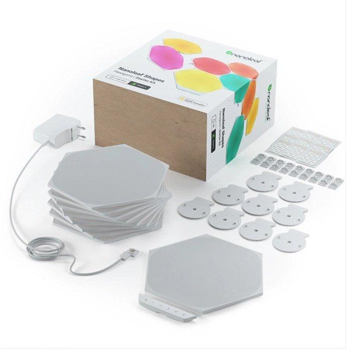 Nanoleaf Shapes Hexagons Starter Kit 9PK, NL42-0102HX-9PK - Black