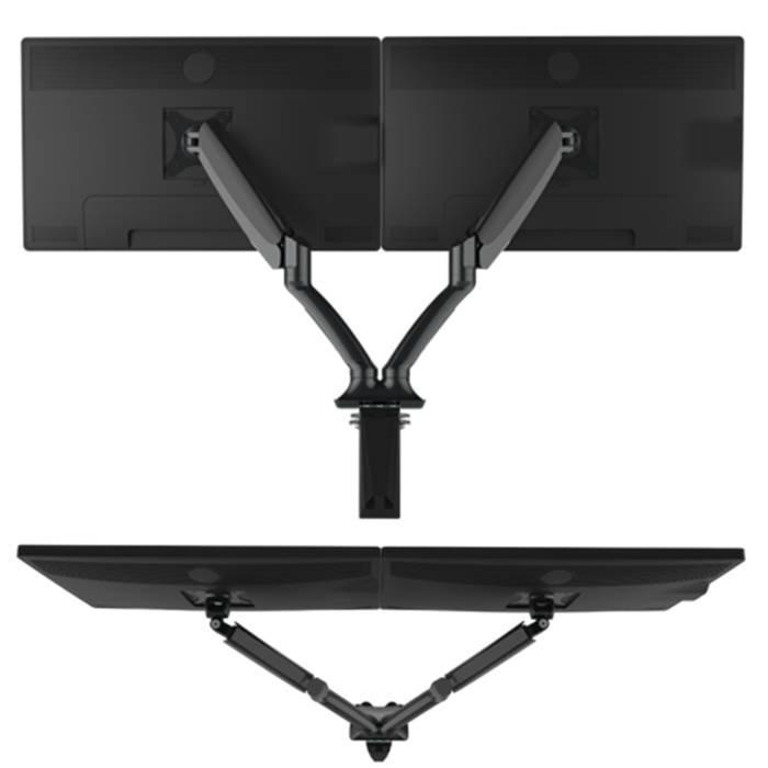 Loctek Dual Monitor Arm fits 10-27 inches, VNDLB502D- Black