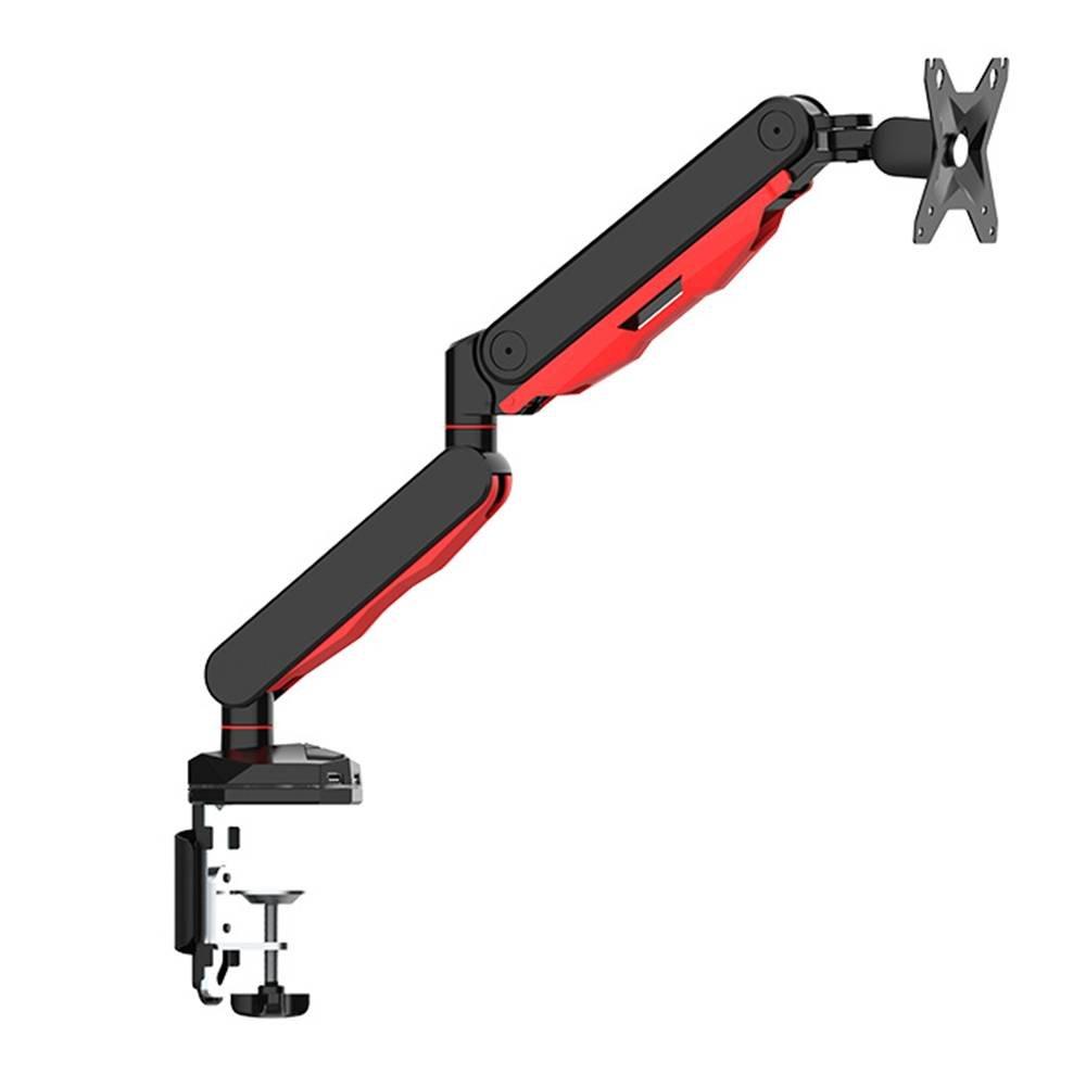 Loctek Single Monitor Arm fits 17-30 inches,DLB530-GS- Black/Red