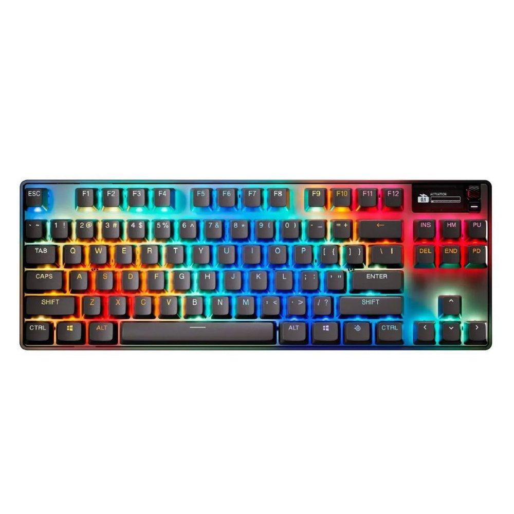 SteelSeries Apex Pro TKL Gen 3 Wireless Gaming Keyboard , RGB Lightning, 64871 - Black