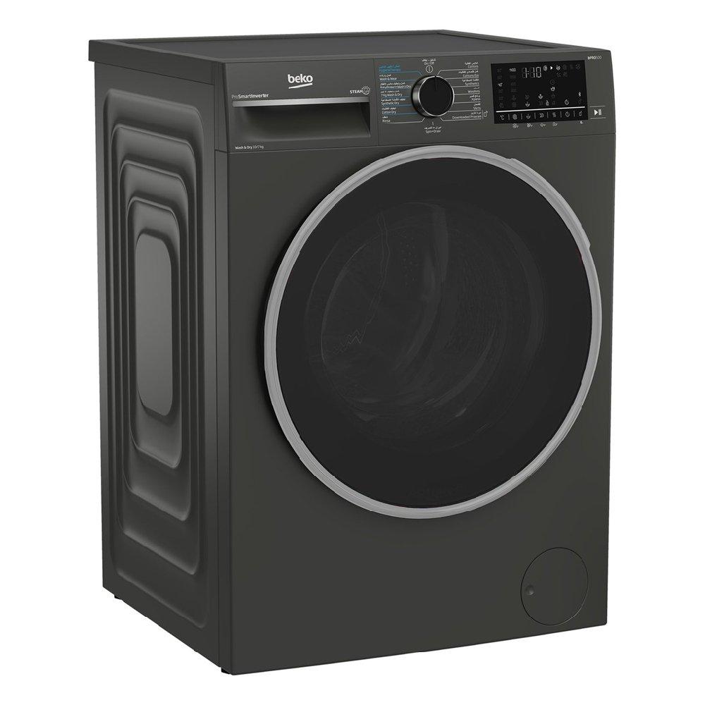 Beko Front Load Washer, 10KG Capacity, 7KG Dryer, Bluetooth, WD10714M - Manhattan Gray