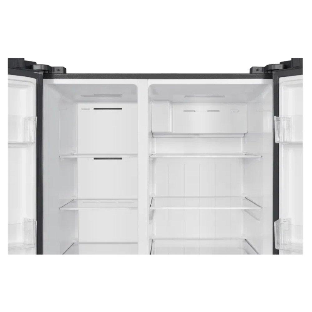 TCL Side By Side Refrigerator, 17.2CFT, 488 Litres, P635SBSN - Inox