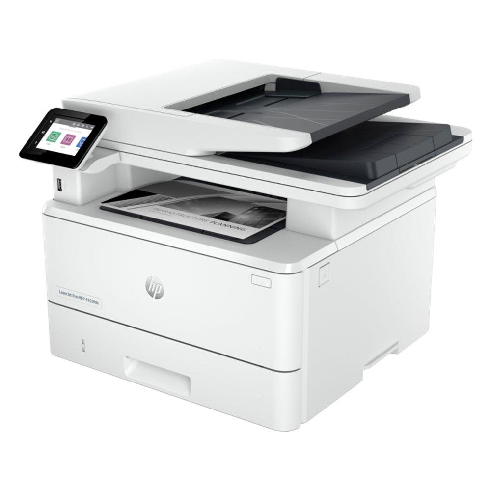 HP LaserJet Pro MFP 4103fdn Printer, 2Z628A – White