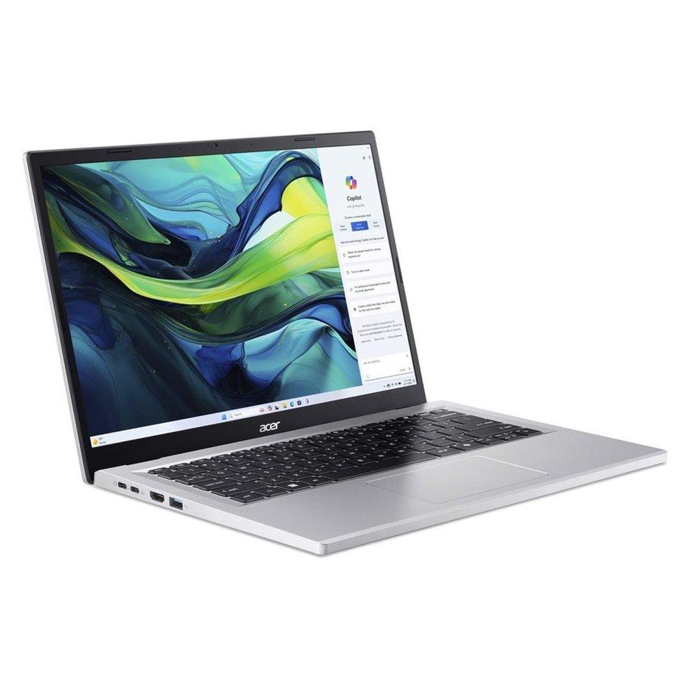 لابتوب أيسر أسباير جو 14، إنتل كور i7، 16 جيجابايت رام، 1 تيرابايت، إنتل يو اتش دي جرافكس، 14 بوصة، ويندوز 11 هوم، AG14-71P-71TQ - فضي