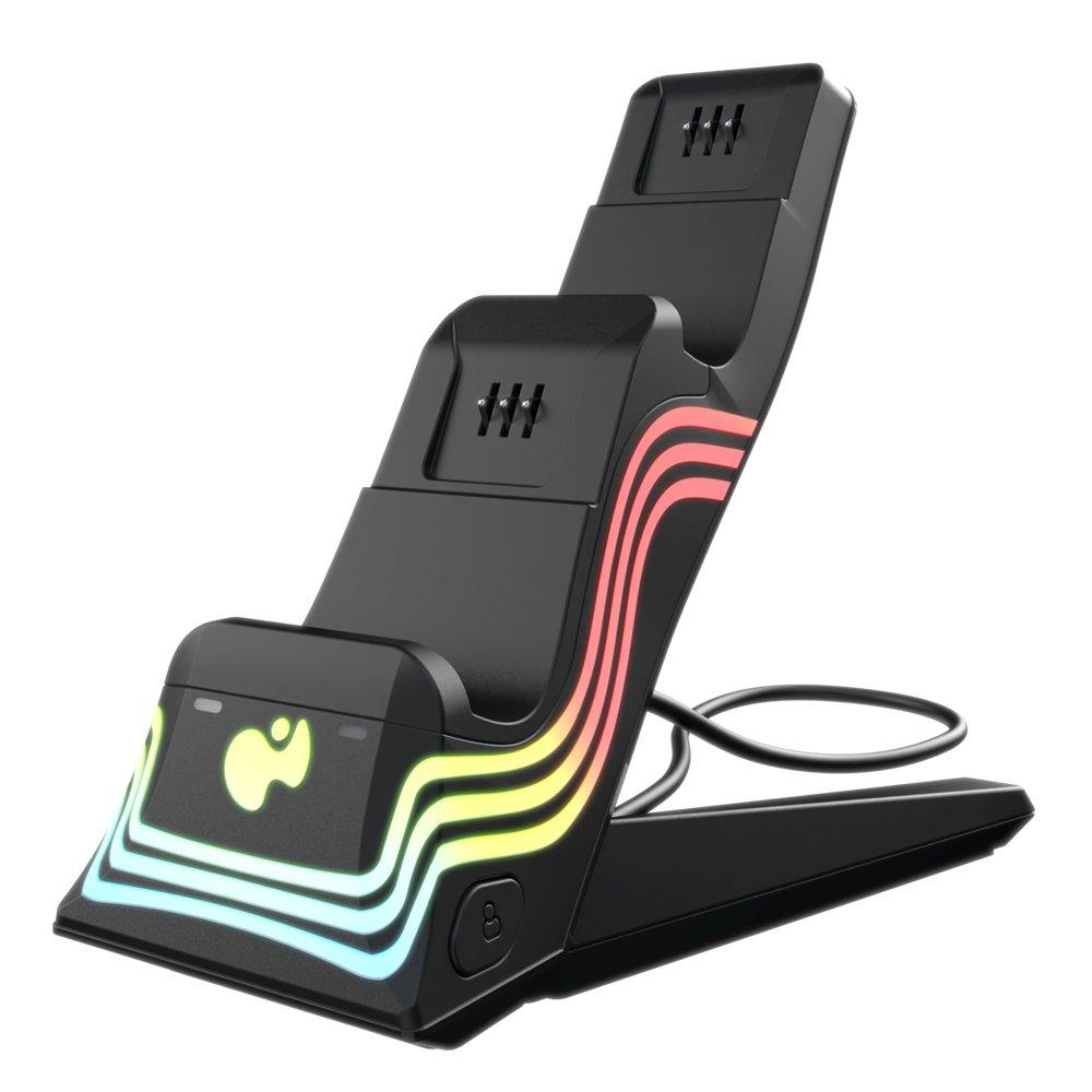 PDP Xbox Series X|S Afterglow Wave Dual Charger, 049-033-BK - Black