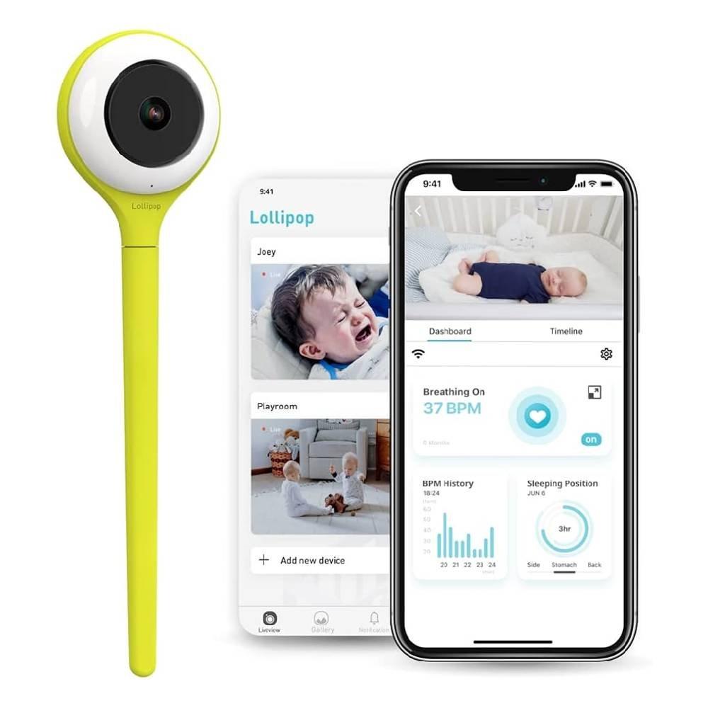 Lollipop Baby Monitor, Indoor, 1080p, CABC-LOL01EUGR01 – Pistachio Green