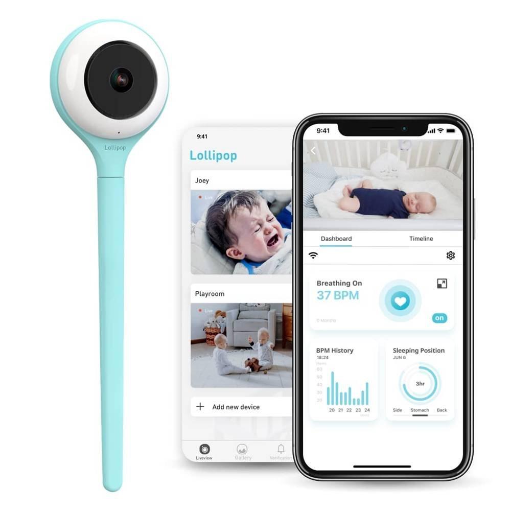 Lollipop Baby Monitor, Indoor, 1080p, CABC-LOL01EUCY01 – Turquoise