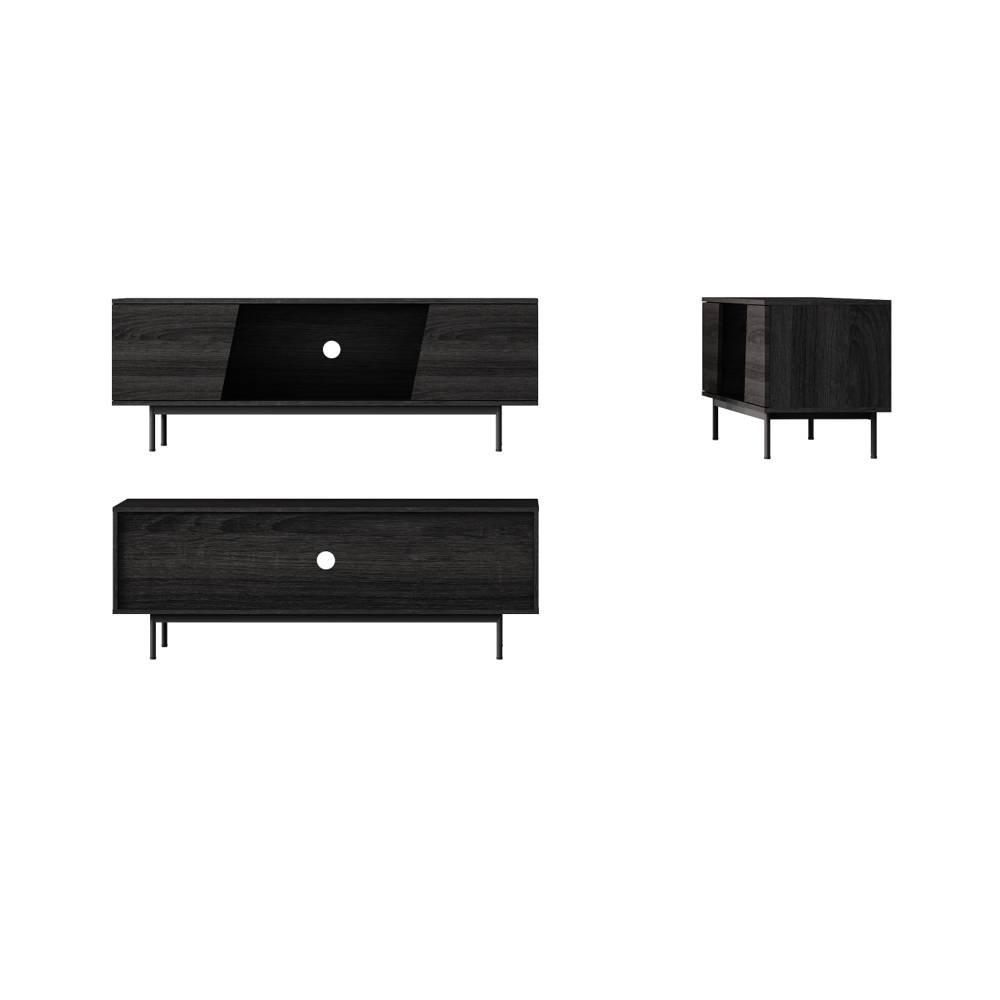 Wansa TV Stand, Up to 55-inch, 50Kg Loading Capacity, KS0218 – Black