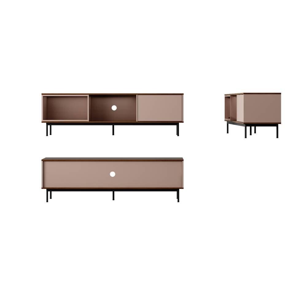 Wansa TV Stand, Up to 65-inch, 65Kg Loading Capacity, KS0138 – Brown 