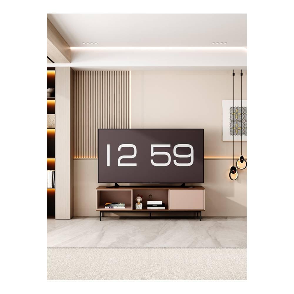 Wansa TV Stand, Up to 65-inch, 65Kg Loading Capacity, KS0138 – Brown 