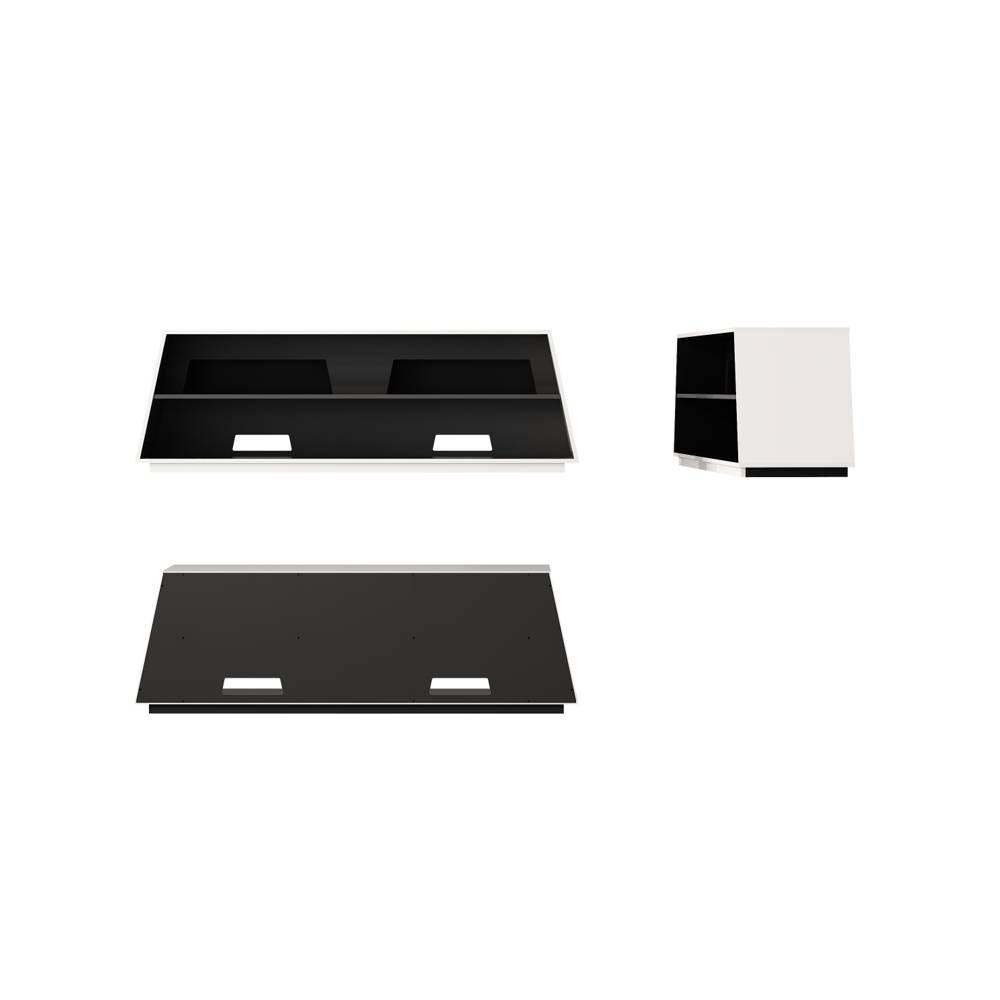 Wansa TV Stand, Up to 65-inch, 55Kg Loading Capacity, KS0243 – White /Black