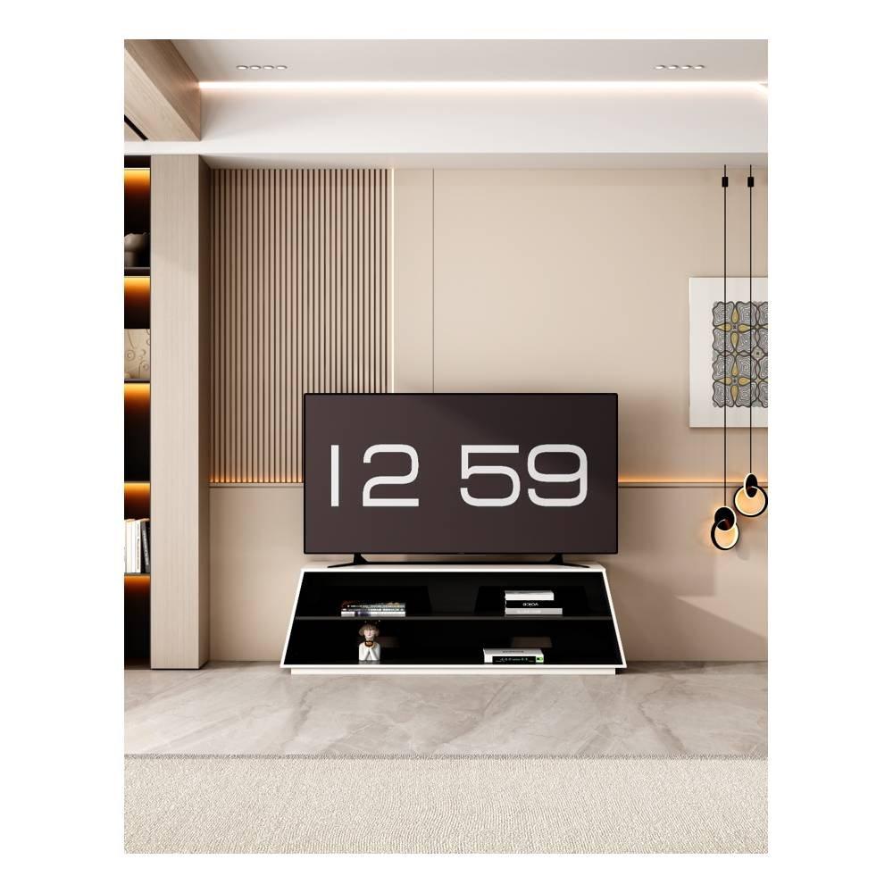 Wansa TV Stand, Up to 65-inch, 55Kg Loading Capacity, KS0243 – White /Black