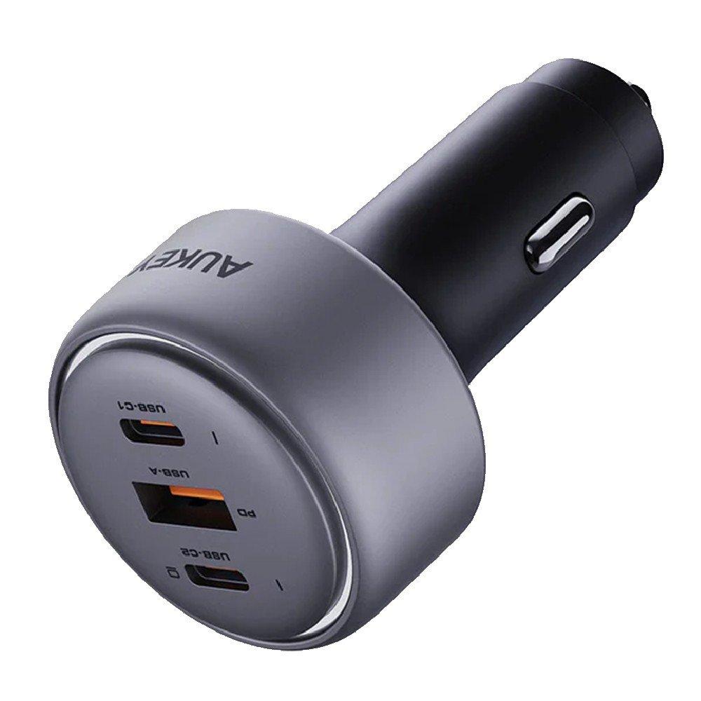 AUKEY Pathfinder Mix 3 100W Fast Charging Car Charger, AU-CC-P3-GY - Grey