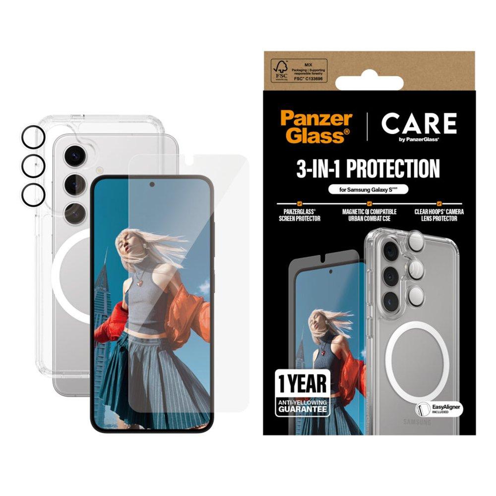 Panzer 3 in 1 Protection Bundle for Samsung S25 – Clear