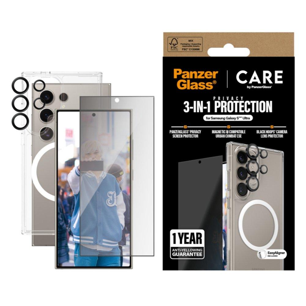 Panzer 3 in 1 Protection Bundle for Samsung S25 Ultra – Privacy