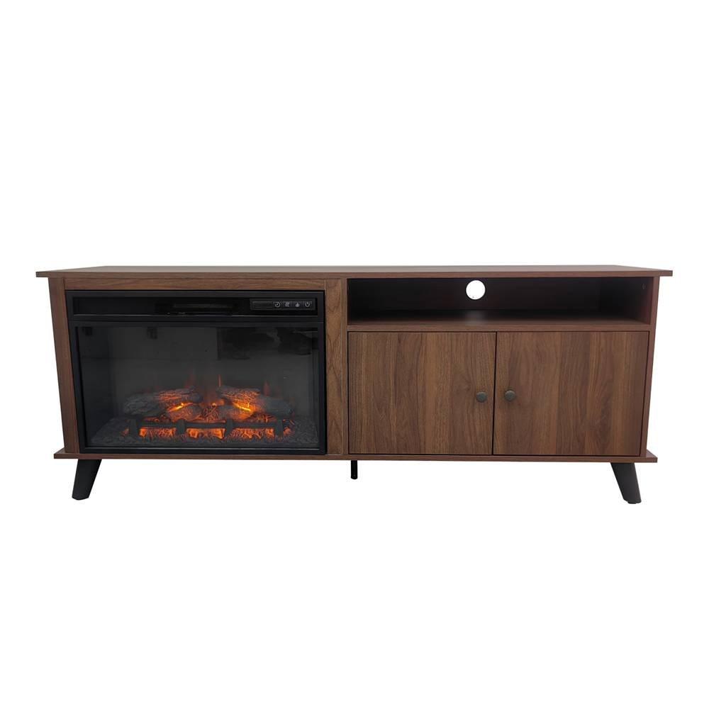 Wansa Up to 75-inch TV Stand , KS-0258 - Brown