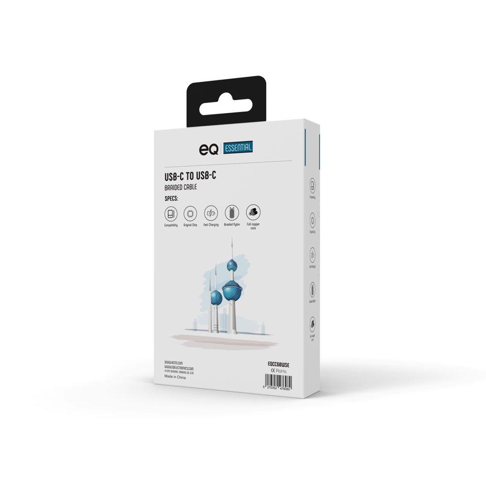 EQ 60W USB-C to USB-C 1M Cable - Multicolor