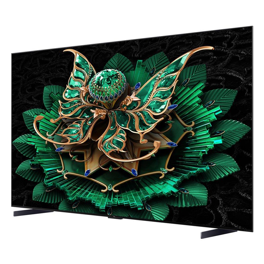 تلفزيون تي سي إل 98 بوصة 4 كيه،144هرتز ميني ليد، يدعم الذكاء الأصطناعي 98C7K - أسود