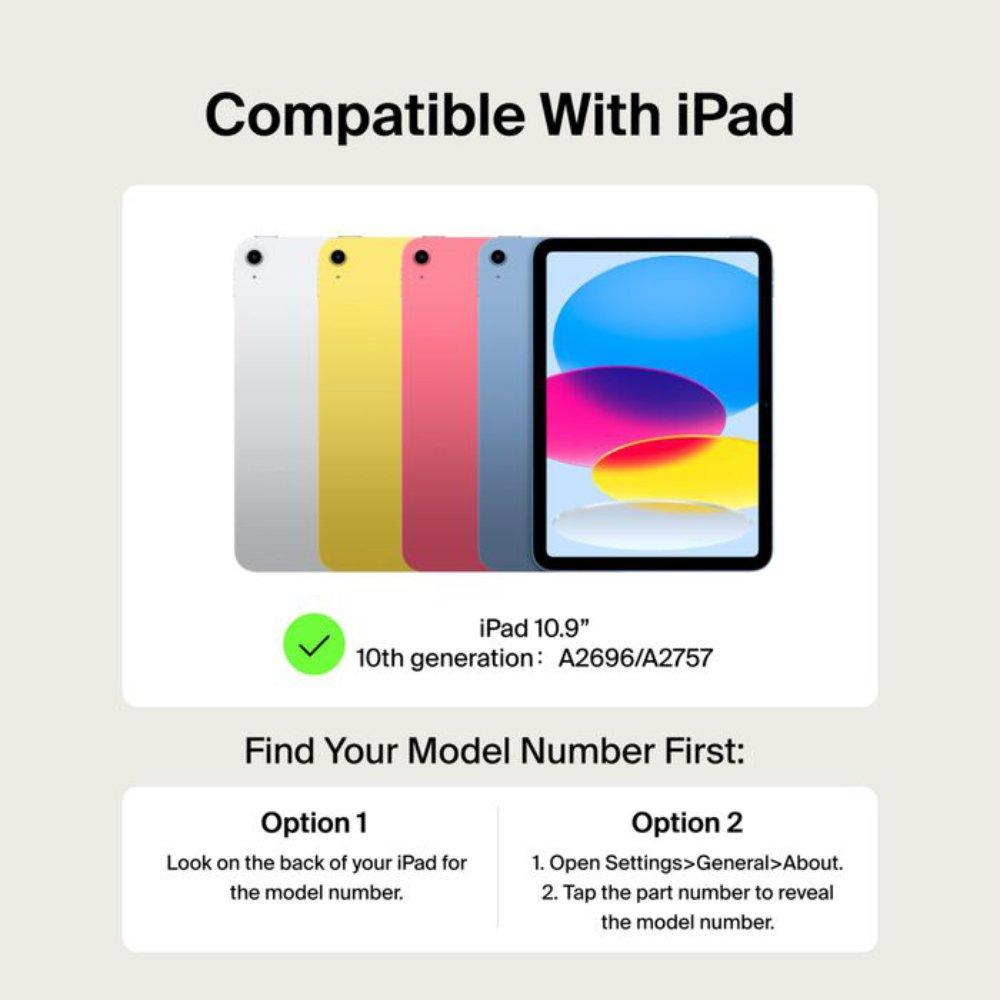 Belkin Pro Keyboard Case with Magnetic Stand for iPad 10.9" (10th Gen)