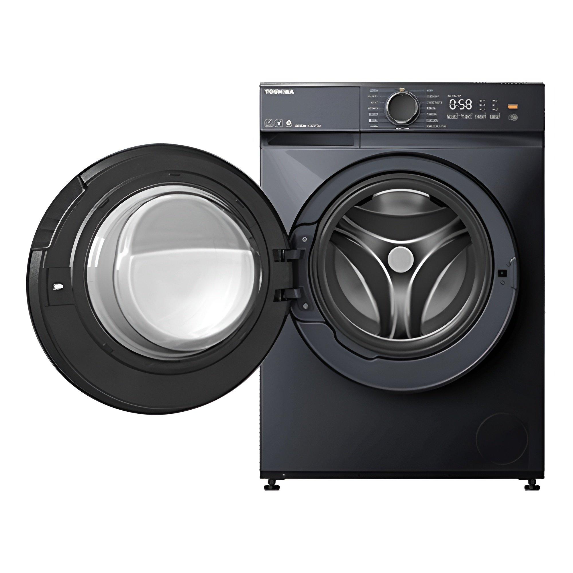 Toshiba Front Load Washer, 8kg Capacity, 1400rpm, Wifi - TsmartLife app, TW-T21BU90UWB(MG)– Morandy Gray