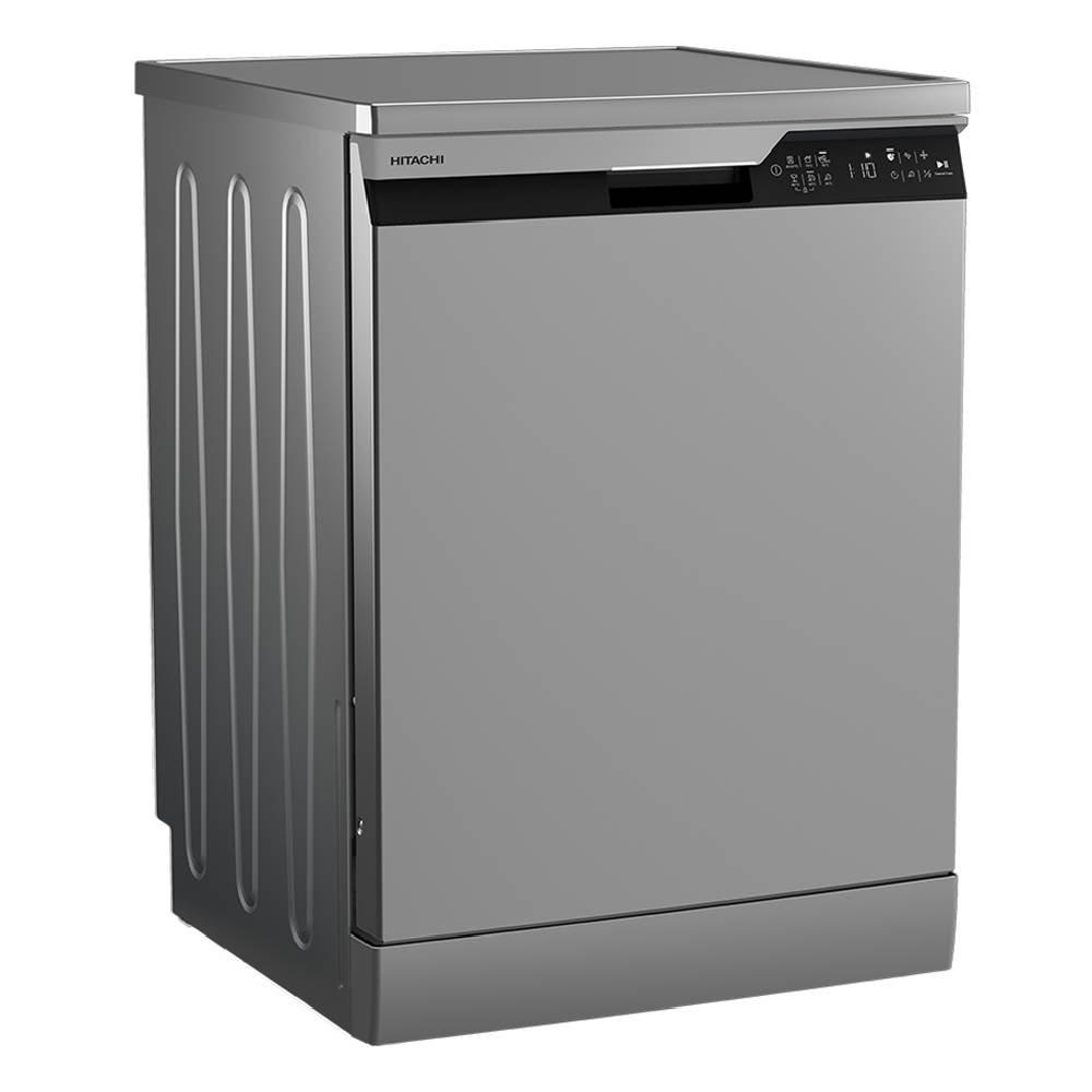 Hitachi Freestanding Dishwasher, 6 Programs, 14 Settings, HDF-F146VS - Silver