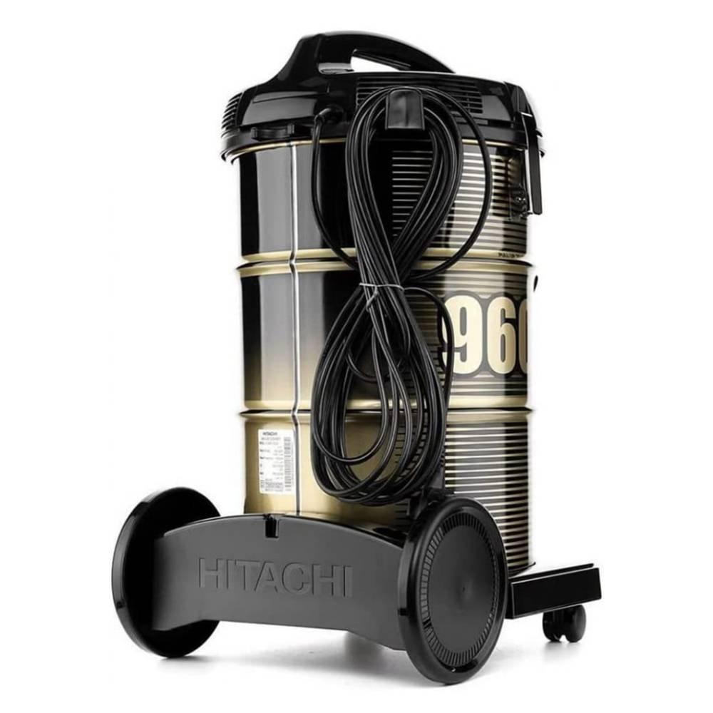 Hitachi Drum Vacuum Cleaner, 21L, 2200 W, CV-960F BK – Black 