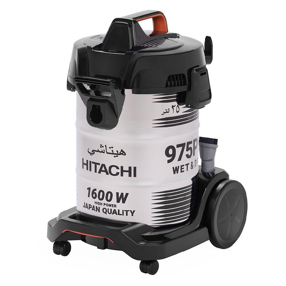 Hitachi Wet & Dry Drum Vacuum Cleaner, 25L, CV-975PWBKGCM -  Black & White