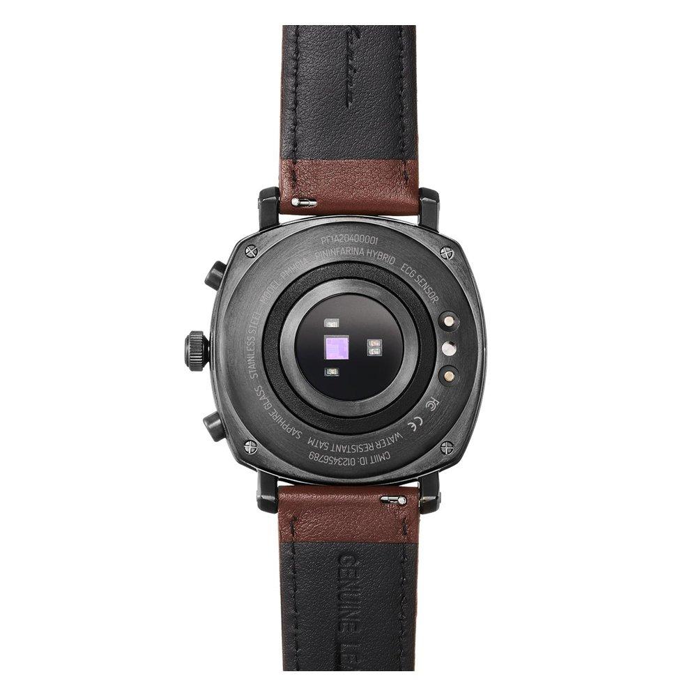 Pininfarina Senso Hybrid Men’s Smart Watch, Leather Strap, 44mm, PMH01A-02 – Brown