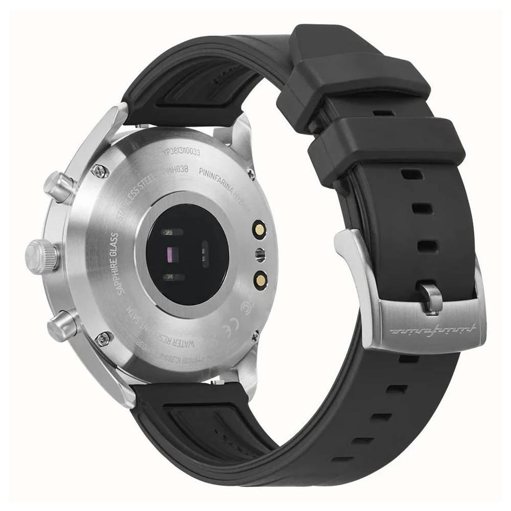 Pininfarina  Men's Smart Watch, 44mm, Rubber Band, PMH03B-05 - Black