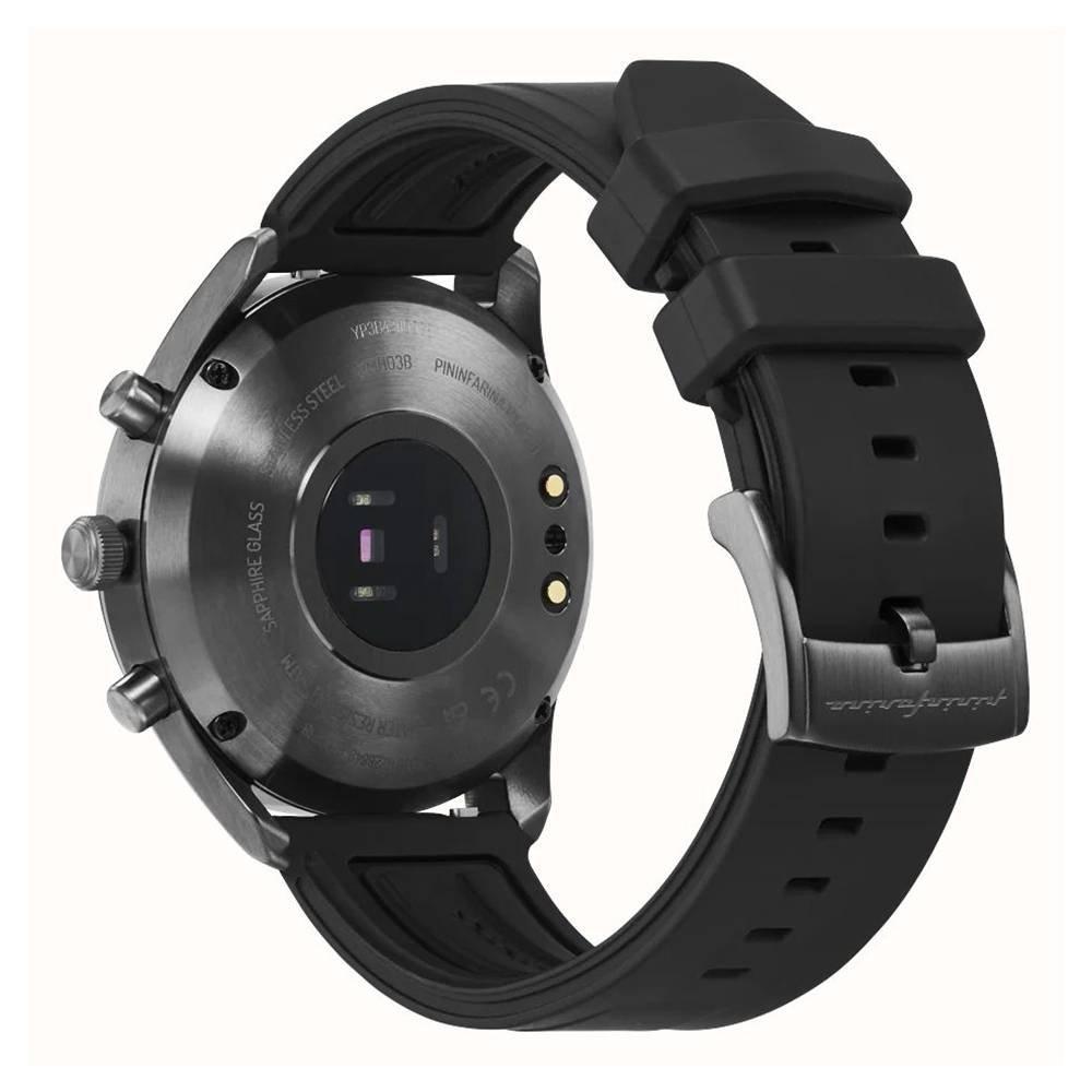 Pininfarina Men's Smart Watch, 44mm, Rubber Band, PMH03B-08 - Black
