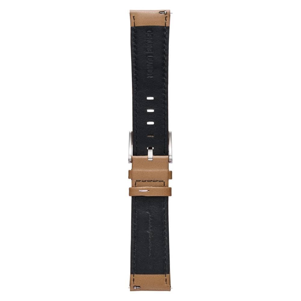 Pininfarina Leather Strap with Steel Buckle For Pininfarina Watch 22mm, PA041 - Beige