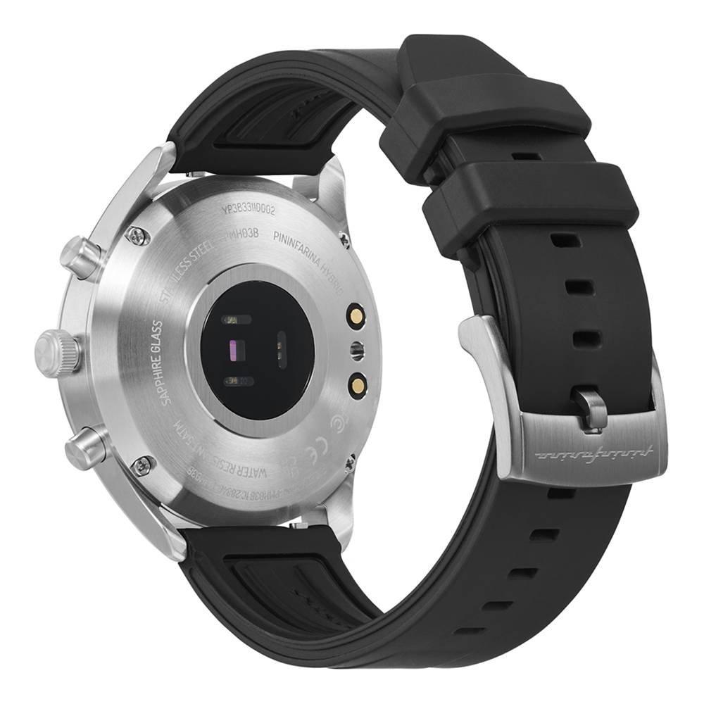 Pininfarina  Men's Smart Watch, 44mm, Rubber Band, PMH03B-07 - Black